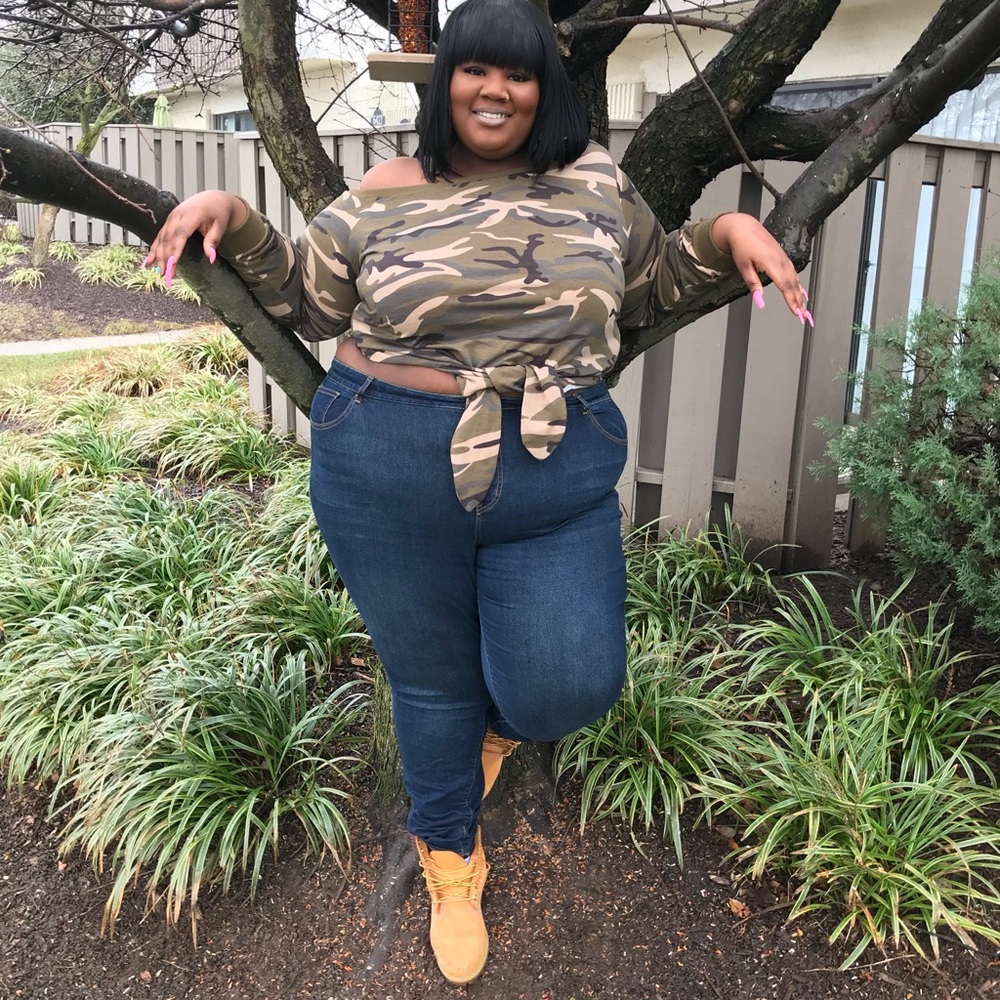 Camo Crop top